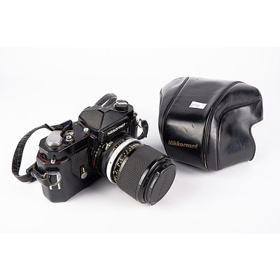 Nikon Nikkormat 35mm Camera with Nikkor Zoom f43-86mm Lens