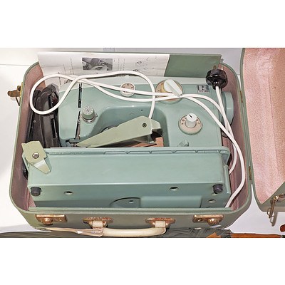 Vintage Riccar Electric Sewing Machine with Original Carry Case