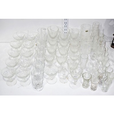 Large Group of Vintage Stemware and Glassware, Include Mikasa