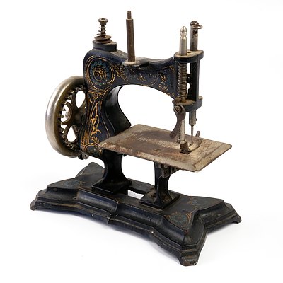 Antique Miniature Hand Operated Sewing Machine