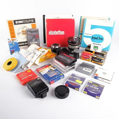Selection of Assorted Photographic Film, Equipment and Accessories