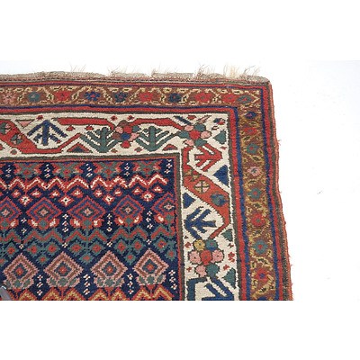 Superb Antique Caucasian Kuba Hand Knotted Wool Pile Palmette Rug, Late 19th/Early 20th Century