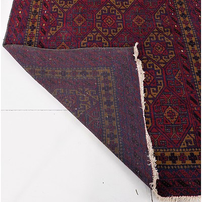 Persian Balluchi Hand Knotted Wool Pile Rug