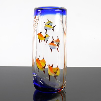 Vintage Murano Glass Fish Vase