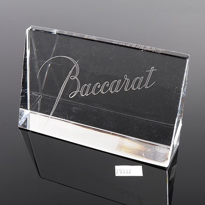 Baccarat Crystal Display Stand