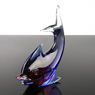 Vintage Murano Glass Dolphin Figurine