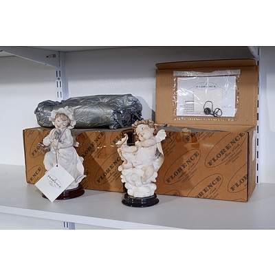 Florence by Guiseppe Armani Originals Cupid and Hug Me Figurines - Made in Italy with Original Boxes