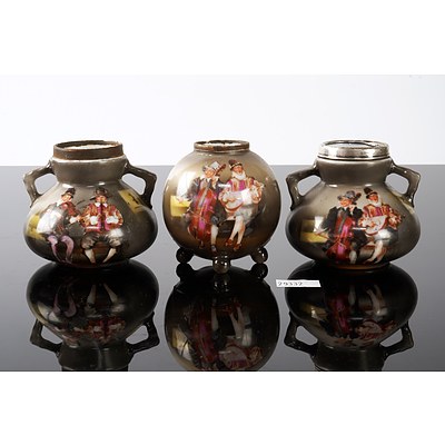 Three Royal Bayneuth Miniature Vases