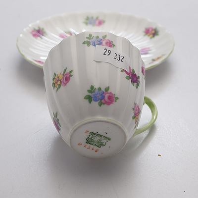 Vintage Shelley Demitasse Cup and Saucer Circa 1920s Rg No. 02348