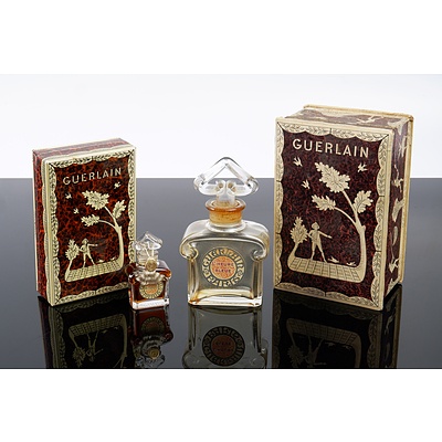 Vintage Mitsouko by Guerlain 7.5ml Sealed in Box and an Empty L'Heure Bleue Bottle with Box