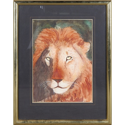Lancaster, Lion, Watercolour on Paper, 35 x 26 cm