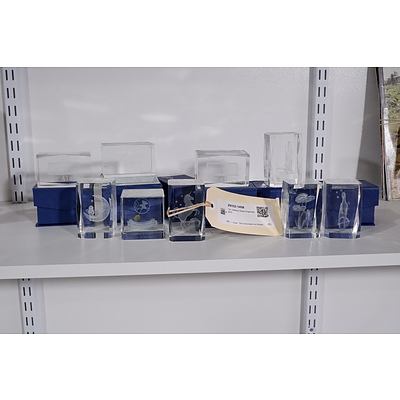 Ten Various Glass Paperweights