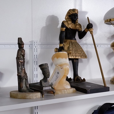 Various Egyptian Themed Collectibles