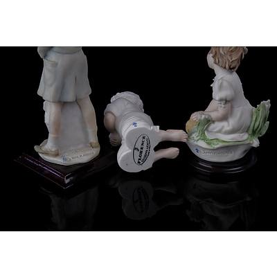 Three Various Guisseppe Armani Figurines