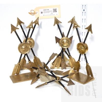 Great City Traders Bow and Arrow Design Bookends and Decorative Desk Ornaments