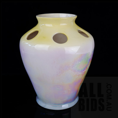 Large Vintage Australian Pates Pottery Lustre Vase