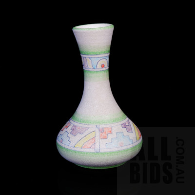 Italian Gialletti Pimpinelli Deruta Del Mano Hand Painted Vase