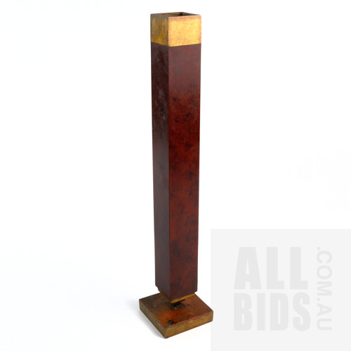 Frank Lloyd Wright Foundation Bronze Vase