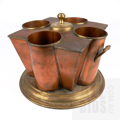 Vintage Copper and Brass Wine Cooler