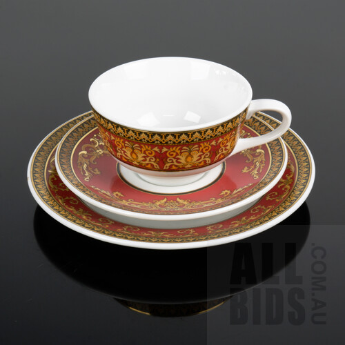 Versace 'Medusa' Pattern Trio Manufactured by Rosenthal