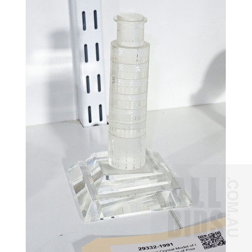 Paragon Crystal Model of the Leaning Tower of Pisa