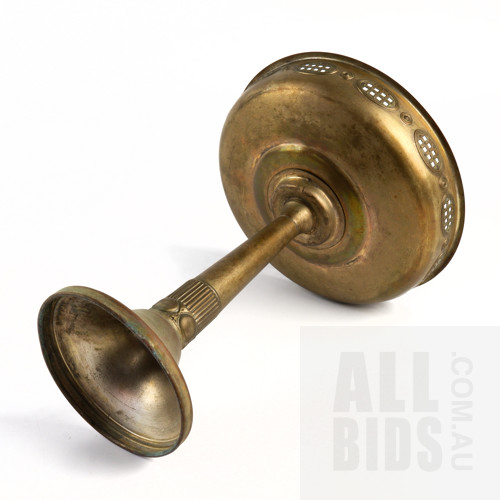 Continental Secessionist/Jugendstil Silvered Brass Comport Circa 1905, Height 28cm