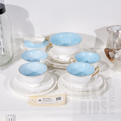 Shelley China Part Tea Set Including Four Cups, Four Saucers, Five Plates, Sugar Bowl and Milk Jug (15)