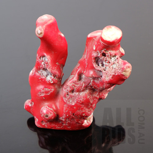 Early Natural Pink Coral Specimen, Height 11cm