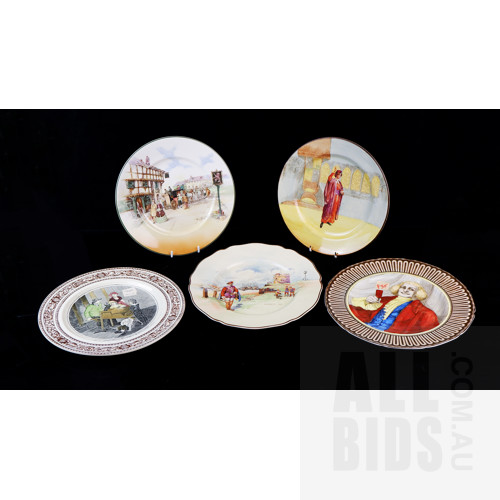Five Various Royal Doulton Display Plates (5)