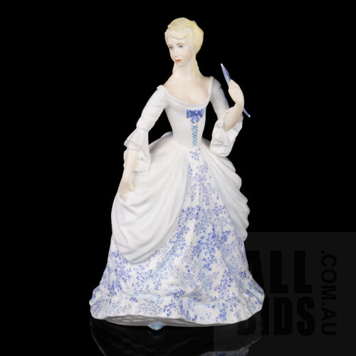 Royal Worcester 'Invitation' Figurine, Made in England, Height 17.5cm