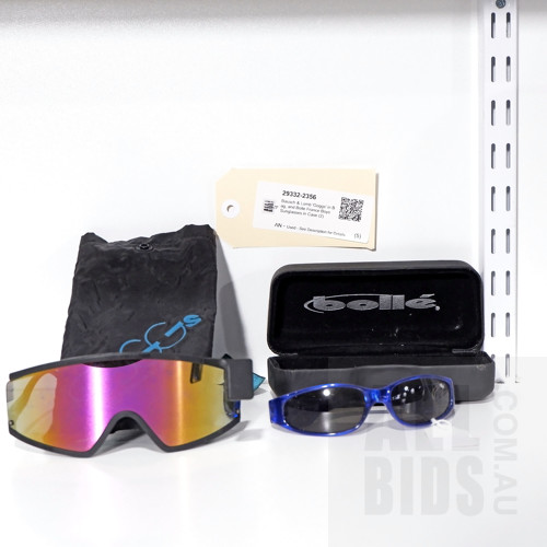 Bausch & Lomb 'Goggs' in Bag, and Bolle France Boys Sunglasses in Case (2)