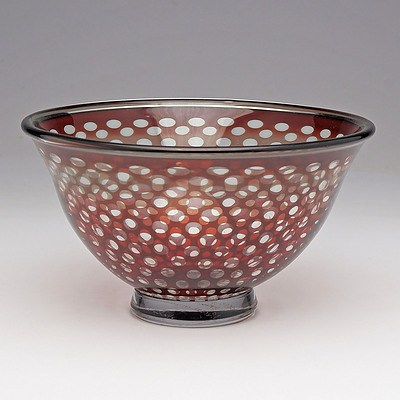Orrefors 'Graal' Bowl Designed by Edward Hald