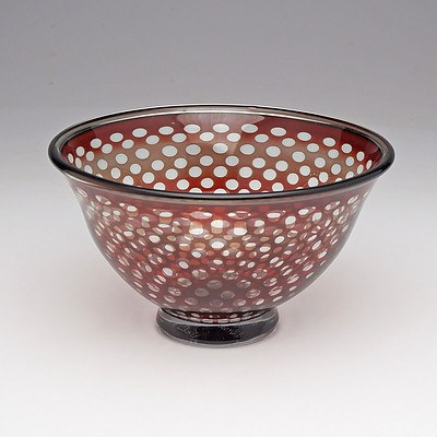 Orrefors 'Graal' Bowl Designed by Edward Hald