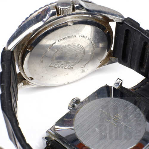 Tian Harlan Chromachron Wrist Watch with a Lorus Water 100m Resit Watch