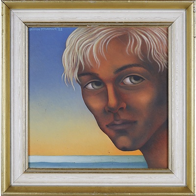 Christine McCormack (born 1953) Untitled (Portrait) 1983, Oil on Board