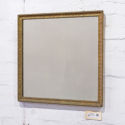 Vintage Gilded Timber and Gesso Frame and Mirror