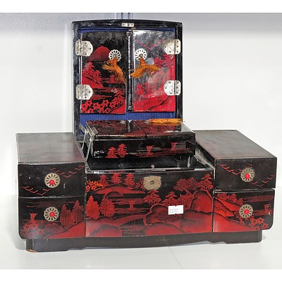 Japanese Lacquer Ware Jewellery Box