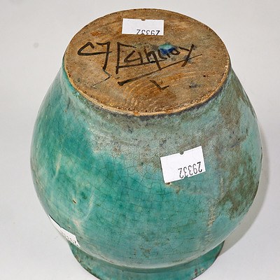 Chris (C.J.) Lanooy (Dutch 1881-1948) Glazed Eathenware Vase