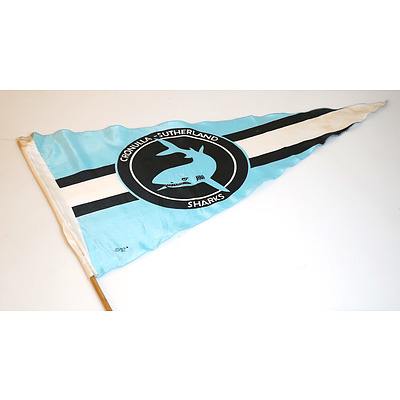 1980-90s Cronulla Sutherland Sharks Flag