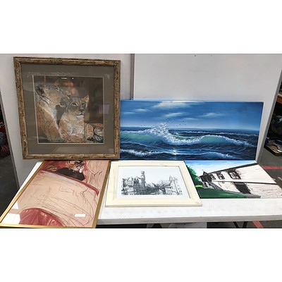 Pictures and Prints -Lot Of Five