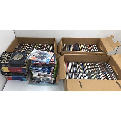 Large Collection Of CD's and Books