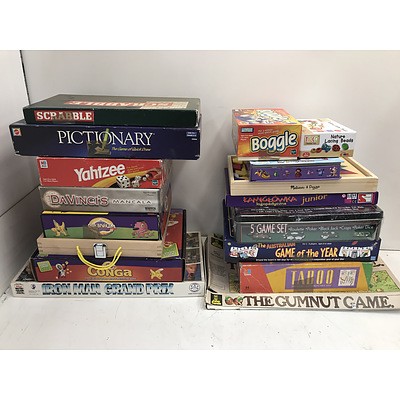 Large Collection Of Boardgames