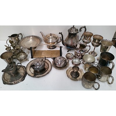 Collection of Silver Plated Serving Ware