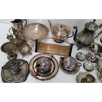 Collection of Silver Plated Serving Ware