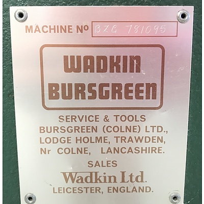 Wadkin Bursgreen Four Point Tool Sharpening Station