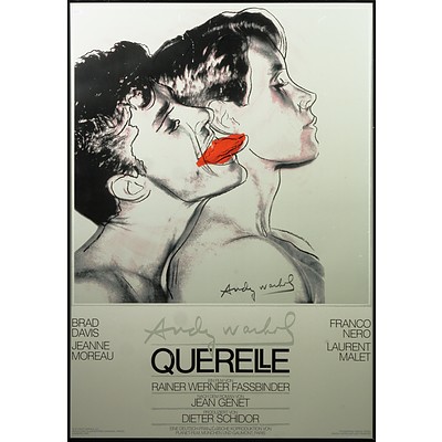 Andy Warhol, Framed Movie Poster for 'Querelle'