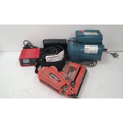 Assorted Lot of Tools and Motor