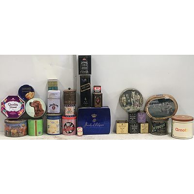 Large Assortment Of Vintage And Contemporary Tins And Other Collectable Items