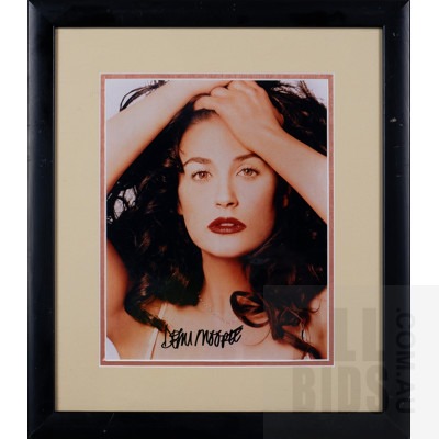 Framed Signed Photograph of Demi Moore, With Accompanying Certificate of Authenticity