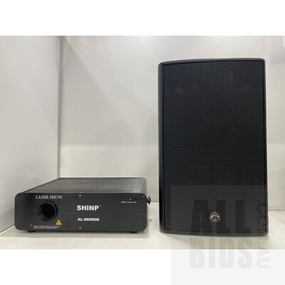Wharfedale Pro Speaker and Shinp Laser Show Box